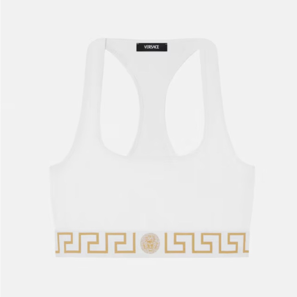Versace Greca Border Scoop Bralette